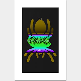 Tarantula Silhouette V135 (Horizontal) Posters and Art